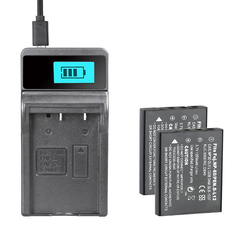 奥德盛（ODSX） 忆捷 数码伴侣 数码相机 摄像机 NP-60 充电 电池 两电一充
